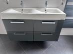 Badkamermeubel grijs, Huis en Inrichting, Badkamer | Badkamermeubels, Ophalen, Overige typen, 50 tot 100 cm, Zo goed als nieuw