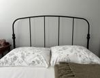 Tweepersoonsbed zwart metaal, Ikea Lillesand, Huis en Inrichting, Slaapkamer | Bedden, Ophalen, Gebruikt, Zwart, Tweepersoons