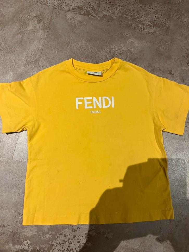 FENDI shirt maat 128 origineel, Kinderen en Baby's, Kinderkleding | Maat 128, Zo goed als nieuw, Jongen, Shirt of Longsleeve, Ophalen of Verzenden