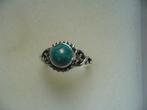 NIEUWE ZILVEREN RING MET EDELSTEEN GEMERKT 925, Verzenden, Zilver