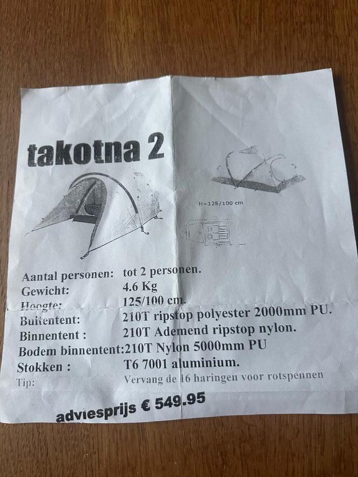 Koepel tent voor 2 personen, Caravans en Kamperen, Tenten, tot en met 2, Zo goed als nieuw, Ophalen of Verzenden