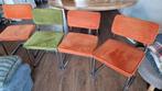 Eetkamerstoelen ribstof, Huis en Inrichting, Stoelen, Ophalen of Verzenden, Gebruikt, Overige kleuren