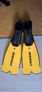 Complete set, zwemvinnen, .snorkel en duikbril., Watersport en Boten, Ophalen of Verzenden, Zo goed als nieuw, Snorkelset