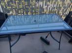 Gratis tafel, Tuin en Terras, Ophalen, Gebruikt, Rechthoekig, Aluminium