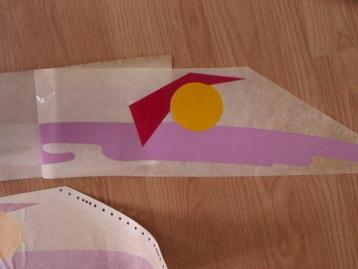  	Stickerset 62 x 12 cm - kleur naar keuze  beschikbaar voor biedingen