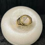 14k gouden ring zegelring prachtig model, Ophalen of Verzenden