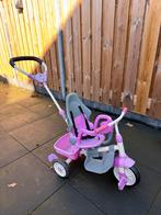 Fiets driewieler met duwstang Roze, Ophalen of Verzenden, Zo goed als nieuw, Duwstang