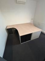 Dubbel bureau verstelbaar incl. kasten, Huis en Inrichting, Bureaus, Ophalen of Verzenden, Zo goed als nieuw