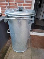 Xxl zinken vuilnisbak / pendaalemmer / prullenbak, 40 liter of meer, Ophalen, Gebruikt, 75 cm of meer