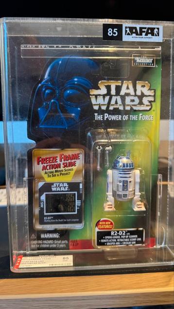 Star Wars R2-D2 Freeze Frame op POTF2 kaart  *AFA 85 Graded* beschikbaar voor biedingen