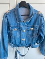 Leuke spijkerjas met gouden knopen maat S/M, Kleding | Dames, Verzenden, Zo goed als nieuw, Maat 38/40 (M), Blauw