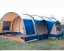 6 persoons tunneltent vrijbuiter, Caravans en Kamperen, Tenten, Gebruikt, Ophalen