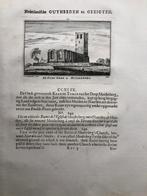 249 / Muiderberg de Oude Kerk Kopergravure 1732, Antiek en Kunst, Kunst | Etsen en Gravures, Ophalen of Verzenden