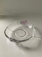 bonbon/koek schaaltje Walther Glass met ROZEN decoratie, Antiek en Kunst, Antiek | Glas en Kristal, Ophalen of Verzenden