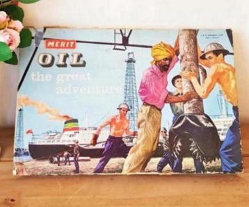 Oil The Great Adventure Bordspel - vintage 1960 by Merit beschikbaar voor biedingen