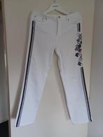 Riverwoods witte broek, blauwe borduursels, maat 31, Ophalen of Verzenden, Nieuw, Maat 38/40 (M), Blauw