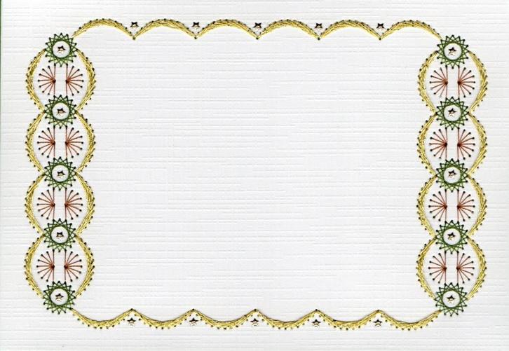 geborduurde oplegkaart nr 89, Hobby en Vrije tijd, Kaarten | Zelf maken, Nieuw, Blanco kaart of Basiskaart, Overige thema's, Ophalen of Verzenden