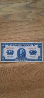 10 Gulden 1943 Muntbiljet Mooi !., Verzenden, 10 gulden, Los biljet