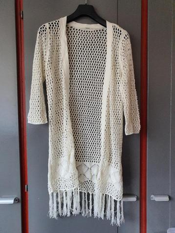 Leuk Gebreid Crème Vest - Maat M/38/10 - ONLY - Goede Staat beschikbaar voor biedingen