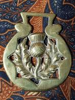 Antiek kleppermannetje uit Engeland met de Schotse distel., Ophalen of Verzenden, Koper