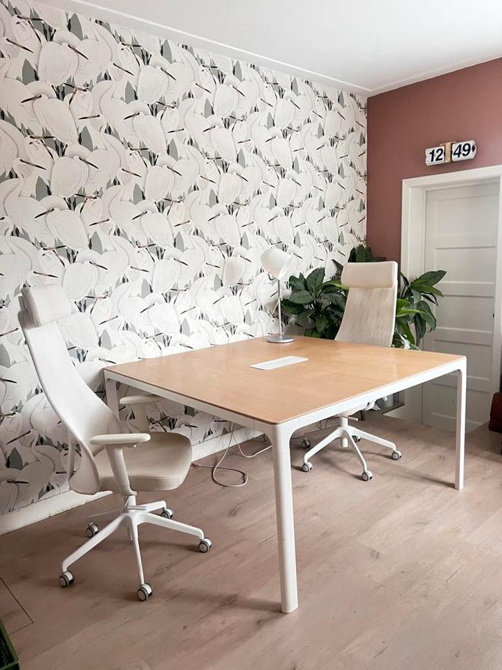 Bureau wit / hout, Huis en Inrichting, Stoffering | Behang, Wit, minder dan 10 m², Ophalen