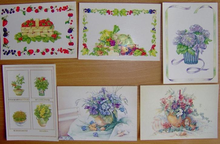 Voor het Kind - serie - Mieke van Tilburg - bloemen, Verzamelen, Ansichtkaarten | Themakaarten, Ongelopen, 1980 tot heden, Natuur