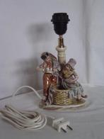 Porseleinen lampenvoet visser en meisje Germany 5386, Antiek en Kunst, Antiek | Lampen, Ophalen of Verzenden