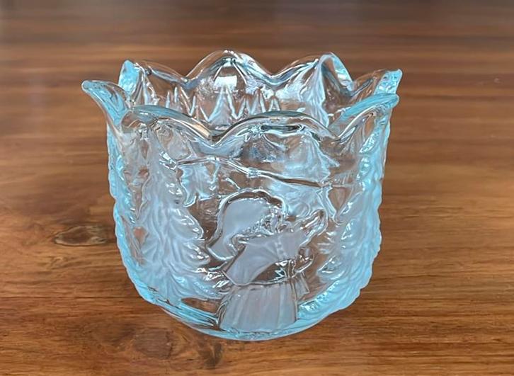 Walther glas waxinelichthouder kerst, Diversen, Kerst, Zo goed als nieuw, Ophalen of Verzenden