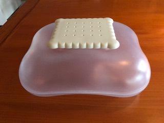 ALESSI Mary Biscuit koektrommel transparant/wit, Huis en Inrichting, Keuken | Keukenbenodigdheden, Gebruikt, Ophalen of Verzenden