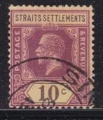 1411 – Straits Settlements michel 101 gestempeld , koning Ed, Postzegels en Munten, Postzegels | Azië, Verzenden, Gestempeld, Zuidoost-Azië