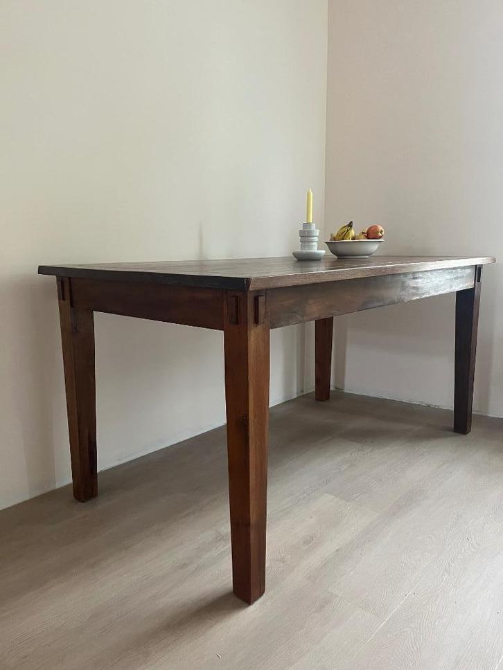 Mooie massief houten eettafel, Huis en Inrichting, Tafels | Eettafels, Gebruikt, 50 tot 100 cm, 150 tot 200 cm, Vijf personen of meer