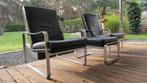 2x Leder Rolf Benz 568 design fauteuils+voetbank. Top staat!, Huis en Inrichting, Fauteuils, Ophalen, Design, 75 tot 100 cm, Zo goed als nieuw