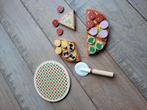 Houten pizza met Pizzasnijder, zelf je pizza maken, Ophalen of Verzenden, Zo goed als nieuw, Hout, Speelkeuken-accessoire