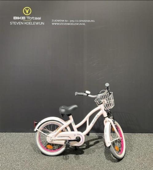 Alpina Ocean M16 Rn Kinderfietsen pastel pink matt met Terug, Fietsen en Brommers, Fietsen | Meisjes, Gebruikt, 16 inch, Ophalen