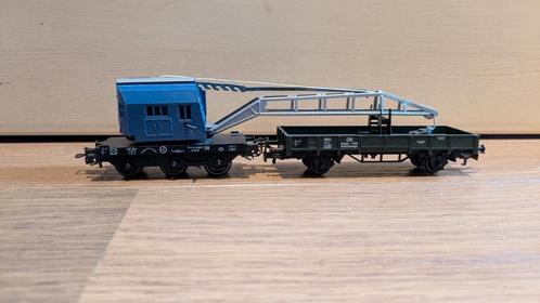 Märklin Kraan Donker Blauw, Hobby en Vrije tijd, Modeltreinen | H0, Zo goed als nieuw, Wagon, Wisselstroom, Märklin, Ophalen of Verzenden
