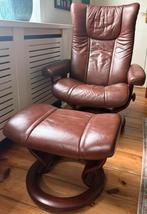 Stressless fauteuil, Relax fauteuil, Minder dan 75 cm, Leer, Ophalen of Verzenden