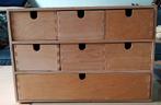 Houten ladenkastje met 7 lades, Ophalen, Minder dan 50 cm, Gebruikt, Minder dan 100 cm