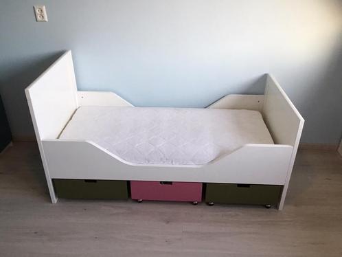 Bopita peuterbed incl opbergbakken, matras en dekbed, Kinderen en Baby's, Kinderkamer | Bedden, Gebruikt, 140 tot 160 cm, 70 tot 85 cm