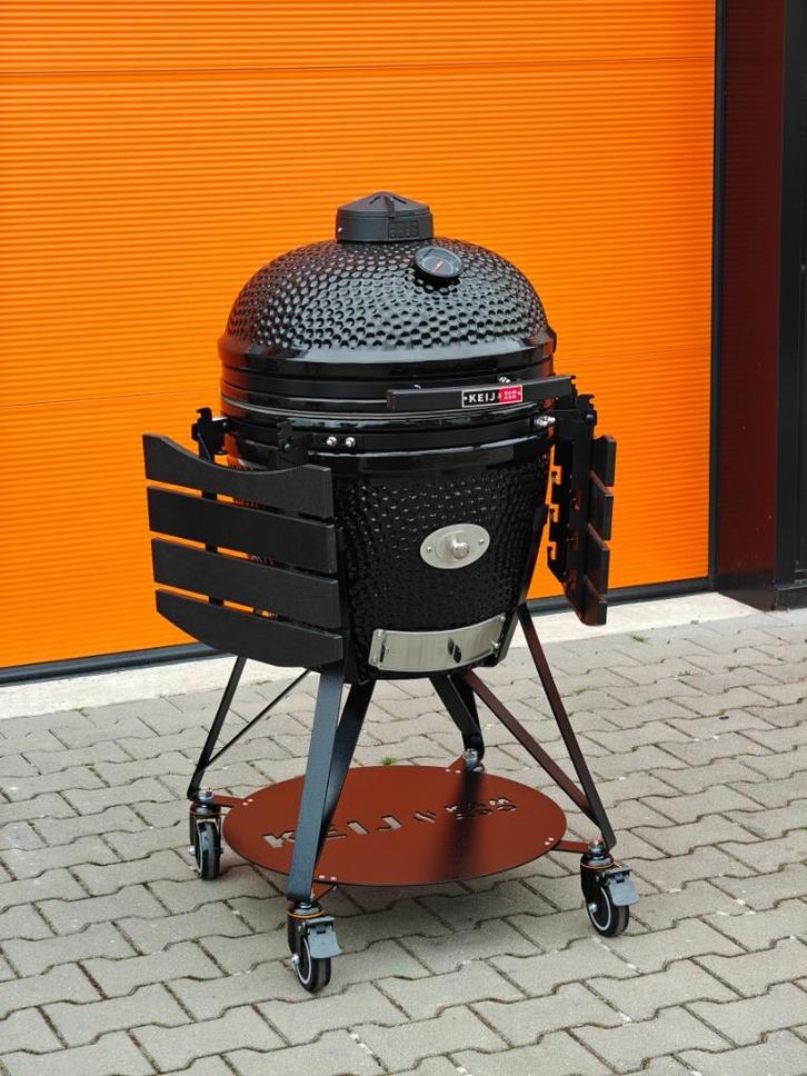 Keij Kamado Pro Large Zwart - ACTIE!, Tuin en Terras, Houtskoolbarbecues, Nieuw, Met accessoires, Ophalen of Verzenden