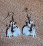 KONIJNEN Oorbellen - NIEUW!, Sieraden, Tassen en Uiterlijk, Oorbellen, Ophalen of Verzenden, Nieuw, Overige materialen