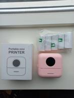 Roze Mini Printer - Amper Gebruikt + Extra Rollen, Computers en Software, Pocketprinters, Verzenden, Zo goed als nieuw, Roze
