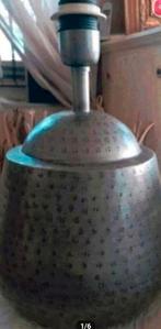 Ronde tafellamp, Industrieel,apart model(zonder lampenkap), Ophalen, Zo goed als nieuw, Metaal, Minder dan 50 cm