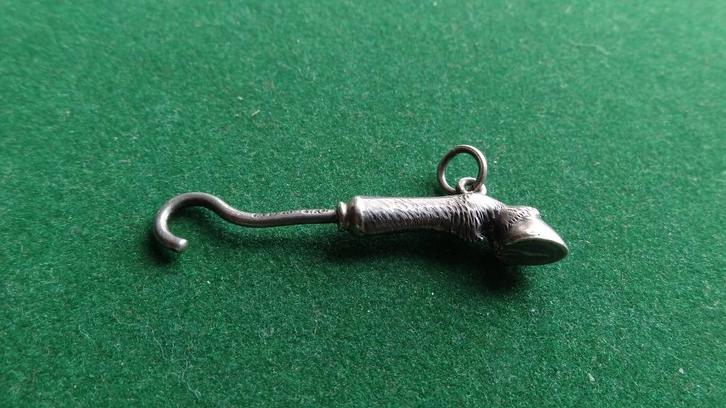 Antiek zilveren veterhaakje  Birmingham 1898 Paardenhoef, Antiek en Kunst, Antiek | Goud en Zilver, Zilver, Ophalen of Verzenden