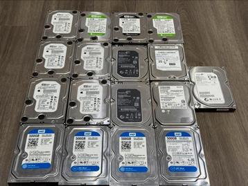 17x 500GB/1TB/2TB 3.5 Inch HDD (bulk of los) beschikbaar voor biedingen