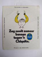 Oude sticker.  Chiquita bananen., Ophalen of Verzenden, Zo goed als nieuw