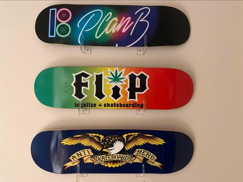 6 Skate boards €150, Sport en Fitness, Skateboarden, Zo goed als nieuw, Skateboard, Ophalen of Verzenden