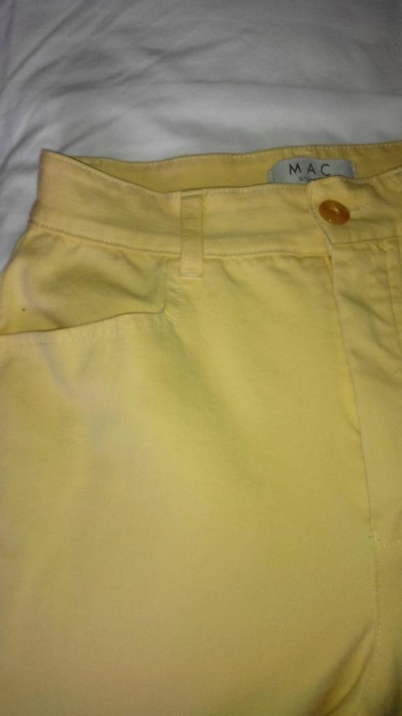 Mac broek stretch MOOI! maat 36 - 38 eigeel (taille broek), Kleding | Dames, Broeken en Pantalons, Zo goed als nieuw, Maat 36 (S)