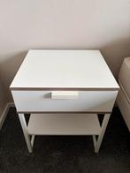 Witte nachtkastjes, Huis en Inrichting, Slaapkamer | Nachtkastjes, Ophalen, Gebruikt, Minder dan 45 cm, Minder dan 55 cm