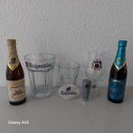 Hoegaarden vintage bierflesjes, glazen, tap lens en hendel, Ophalen of Verzenden, Zo goed als nieuw, Glas of Glazen, Overige merken