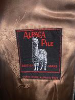 Vintage Alpaca Pile Jas - Maat 50  100% alpaca, Bruin, Maat 48/50 (M), Zo goed als nieuw, Alpaca